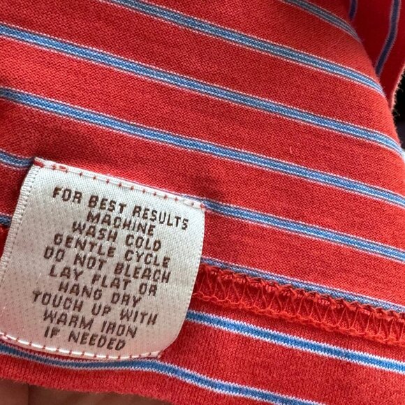 Peter Millar Striped Polo Shirt L Red Berkeley Hall Cotton Golf Club Logo - Picture 3 of 9